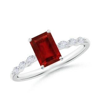 Emerald Cut AAAA Ruby