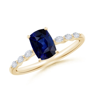 Cushion Rectangular AAA Blue Sapphire