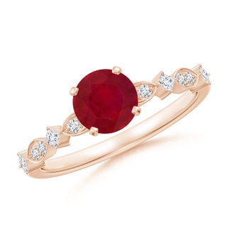 Round AA Ruby