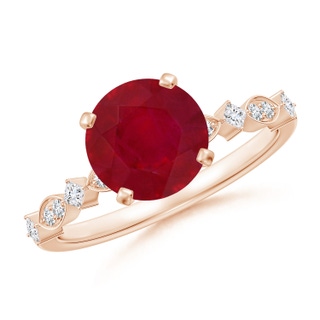 Round AA Ruby