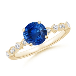 Round AAA Blue Sapphire