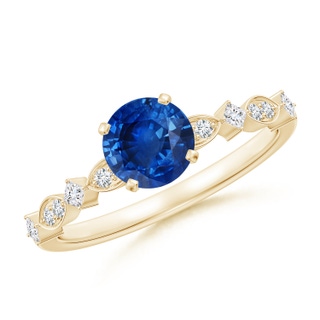 Round AAA Blue Sapphire