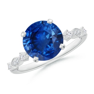 Round AAA Blue Sapphire