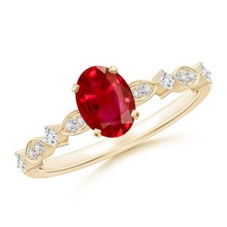 Oval AAA Ruby