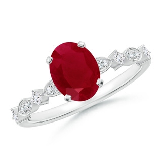 Oval AA Ruby