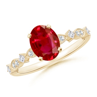 Oval AAA Ruby