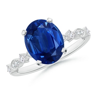 Oval AAA Blue Sapphire