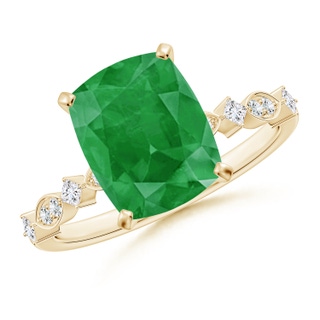 Cushion Rectangular A Emerald