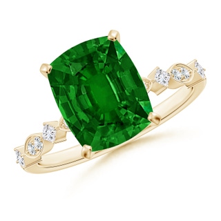 Cushion Rectangular AAAA Emerald