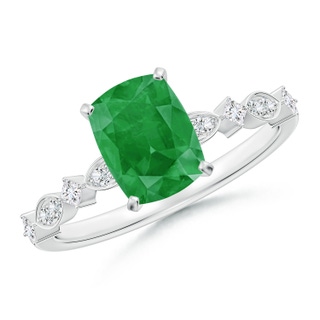 Cushion Rectangular A Emerald