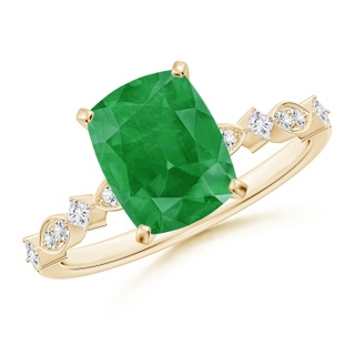 Cushion Rectangular A Emerald