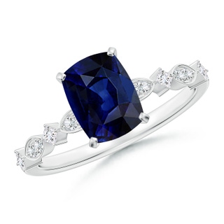 Cushion Rectangular AAA Blue Sapphire