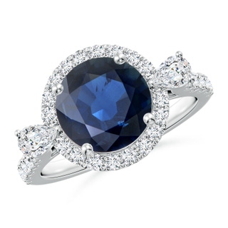 Round AA Blue Sapphire