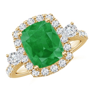Cushion Rectangular A Emerald