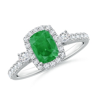 Cushion Rectangular A Emerald