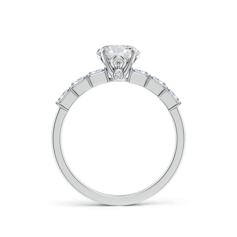 5.9mm HSI2 Round Diamond Engagement Ring with Accents in White Gold side 199