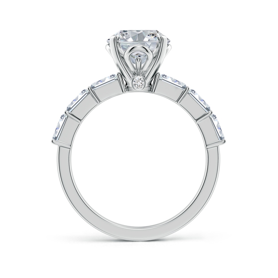 10x8mm HSI2 Oval Diamond Engagement Ring with Accents in P950 Platinum side 199