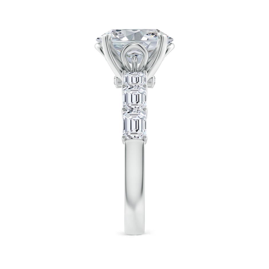 10x8mm HSI2 Oval Diamond Engagement Ring with Accents in P950 Platinum side 299