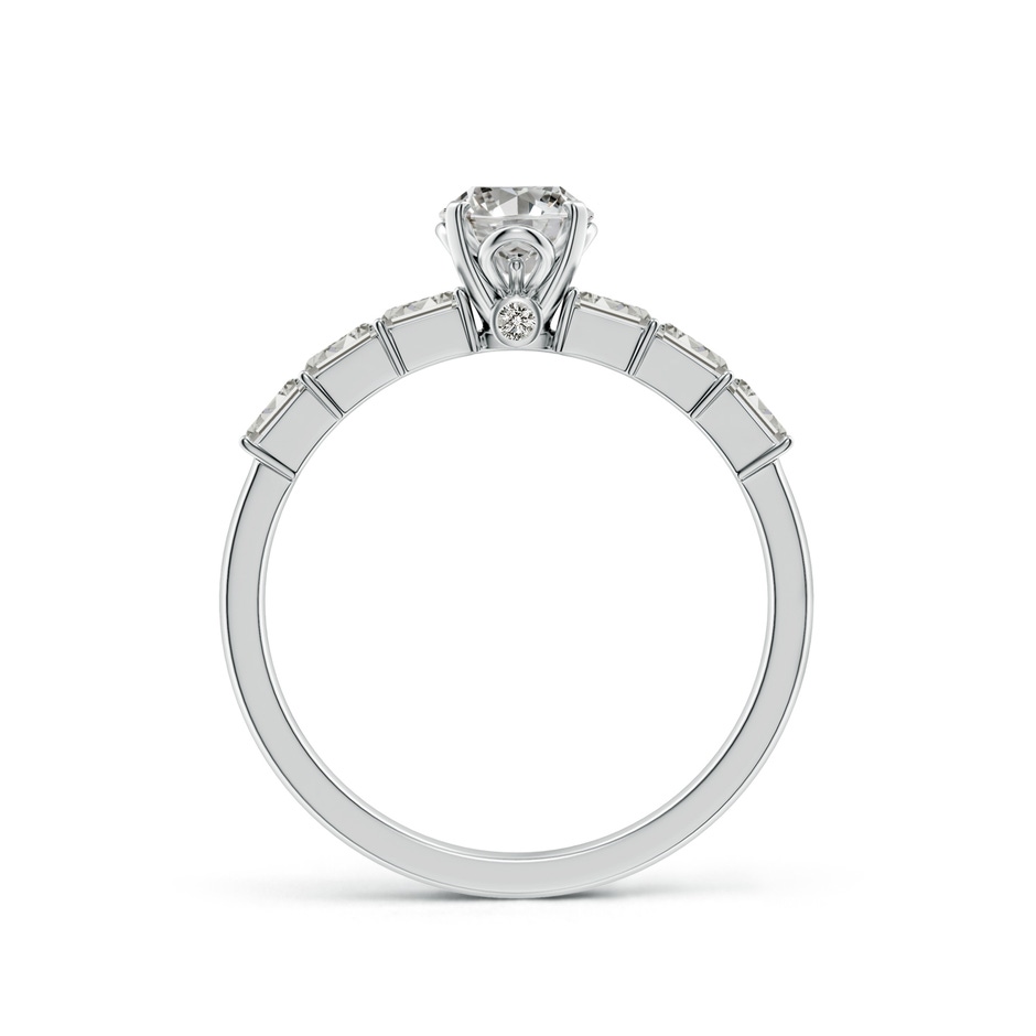 7x5mm KI3 Oval Diamond Engagement Ring with Accents in White Gold side 199