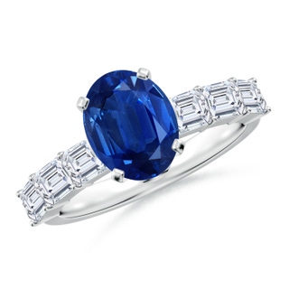 Oval AAA Blue Sapphire