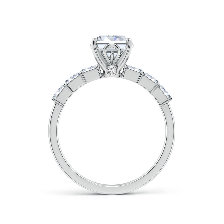 8x6mm HSI2 Emerald-Cut Diamond Engagement Ring with Accents in White Gold side 199