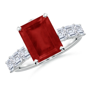 Emerald Cut AA Ruby