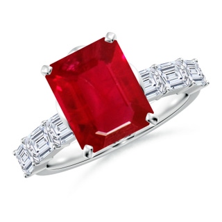 Emerald Cut AAA Ruby