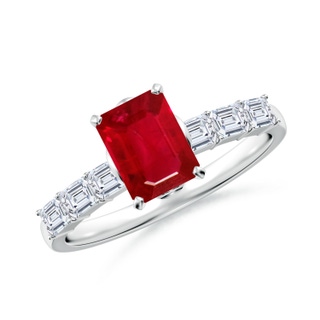 Emerald Cut AAA Ruby