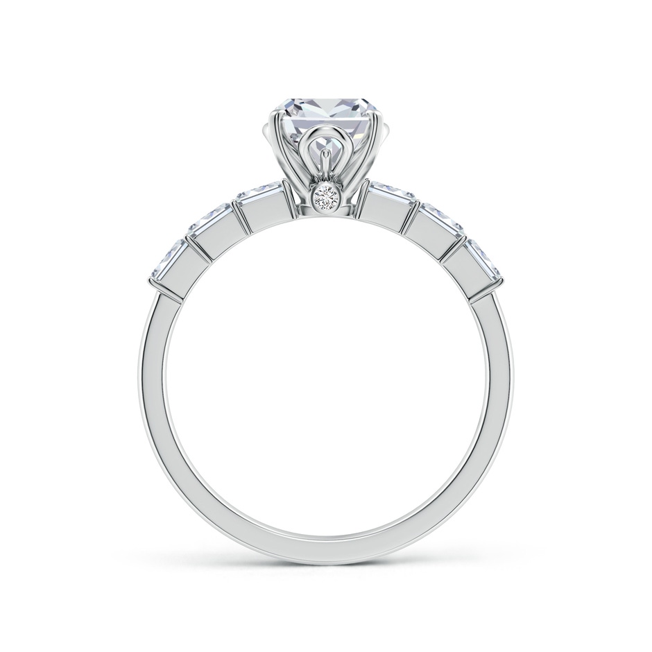 8x6mm HSI2 Cushion Rectangular Diamond Engagement Ring with Accents in White Gold side 199