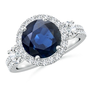 Round AA Blue Sapphire