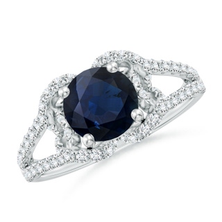 Round A Blue Sapphire