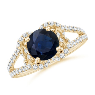 Round A Blue Sapphire