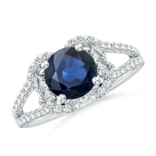 Round AA Blue Sapphire