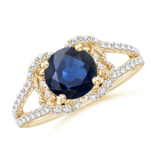 Round AA Blue Sapphire