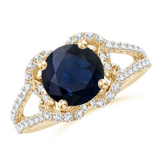 Round A Blue Sapphire