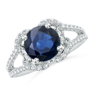 Round AA Blue Sapphire