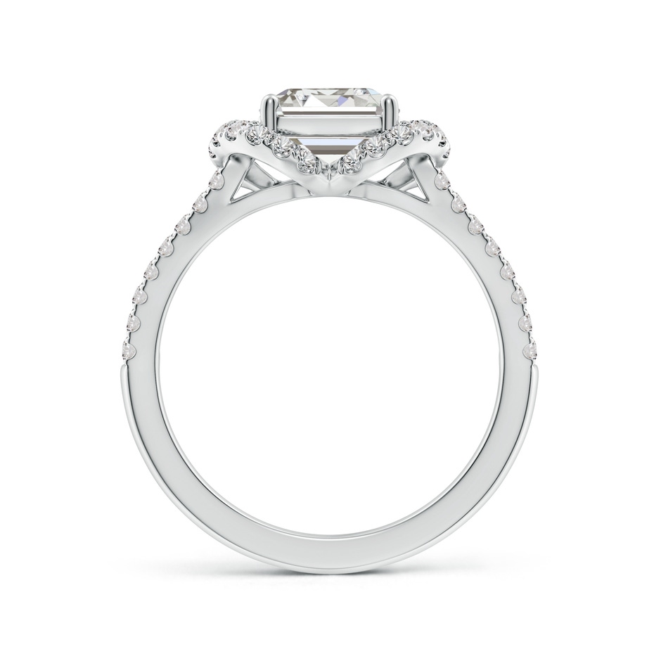 9x7mm IJI1I2 Classic Emerald-Cut Diamond Couture Engagement Ring in White Gold side 199