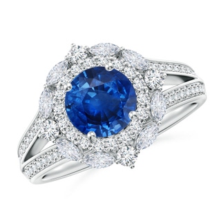 Round AAA Blue Sapphire