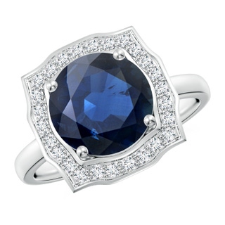 Round AA Blue Sapphire