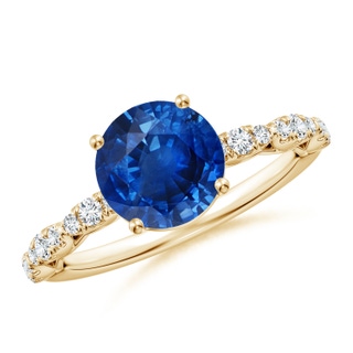 Round AAA Blue Sapphire