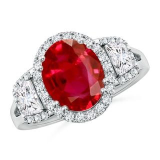 Oval AAA Ruby