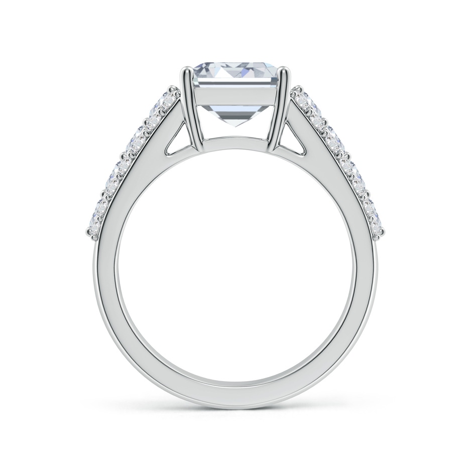 10x7mm HSI2 Emerald-Cut Diamond Broad Engagement Ring with Accents in P950 Platinum side 199