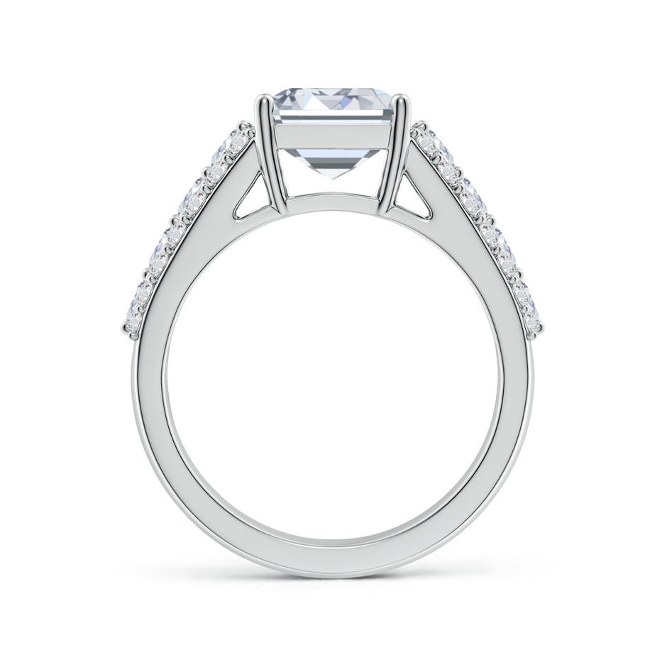 10x7mm HSI2 Emerald-Cut Diamond Broad Engagement Ring with Accents in White Gold side 199