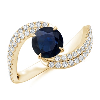 Round A Blue Sapphire