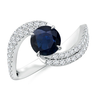 Round A Blue Sapphire