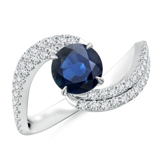 Round AA Blue Sapphire
