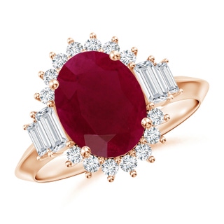 Oval A Ruby