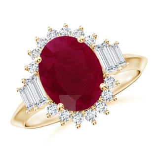 Oval A Ruby