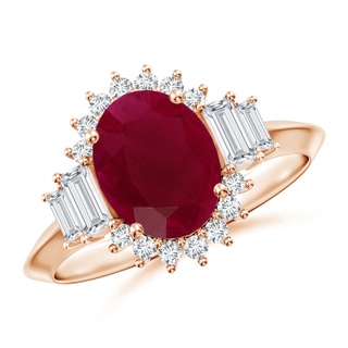 Oval A Ruby