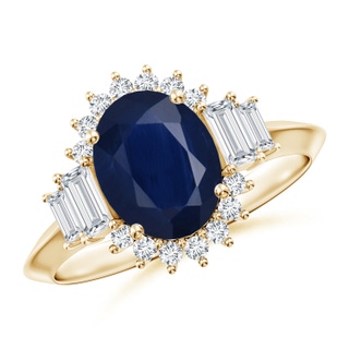 Oval A Blue Sapphire